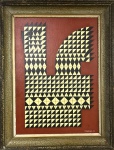 TENREIRO Joaquim - oleo s/ cartão, datado 1975, medindo: 70 cm x 55 cm e 56 cm x 40 cm