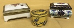 MINIATURAS - lote contendo: 3 caixas em porcelana sendo: NORITAKI, DEL PRADO e ROYAL PORCEL.