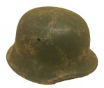 Raro capacete de guerra, com inscrição na parte interna, Afrika Korps
