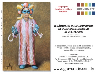 Leilão de Oportunidades Quadros e Esculturas - Gravurarte - 26/09/2013