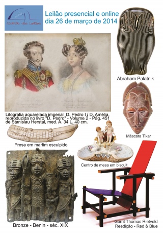 Leilão de arte, antiguidade, design e colecionismo - 26/03/2014