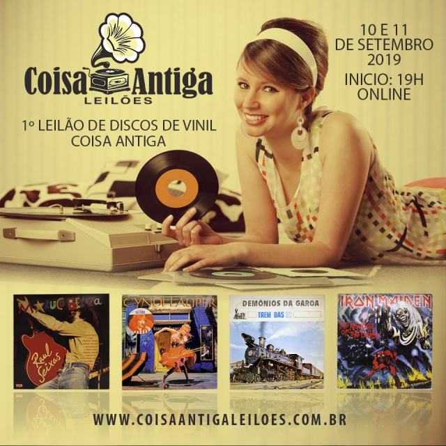 1º LEILÃO DE DISCOS DE VINIL - COISA ANTIGA