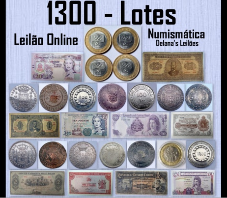 1300 LOTES NUMISMÁTICA - Delanas | Brasília/DF