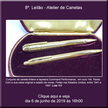 8º. Leilão Atelier de Canetas - 06/06/2019 - 20h00