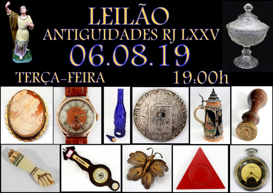 LEILÃO ANTIGUIDADES RJ LXXV