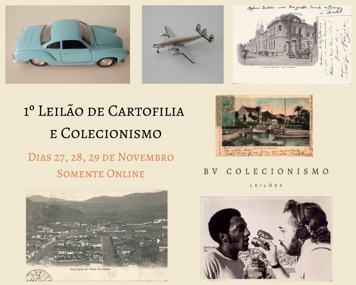 1o. Leilão de Cartofilia, Colecionismo e Miniaturas