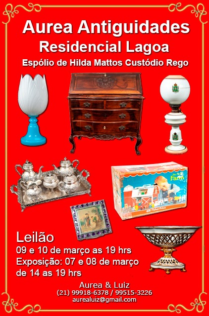 LEILÃO RESIDENCIAL LAGOA -Espólio de Hilda Mattos Custódio Rego
