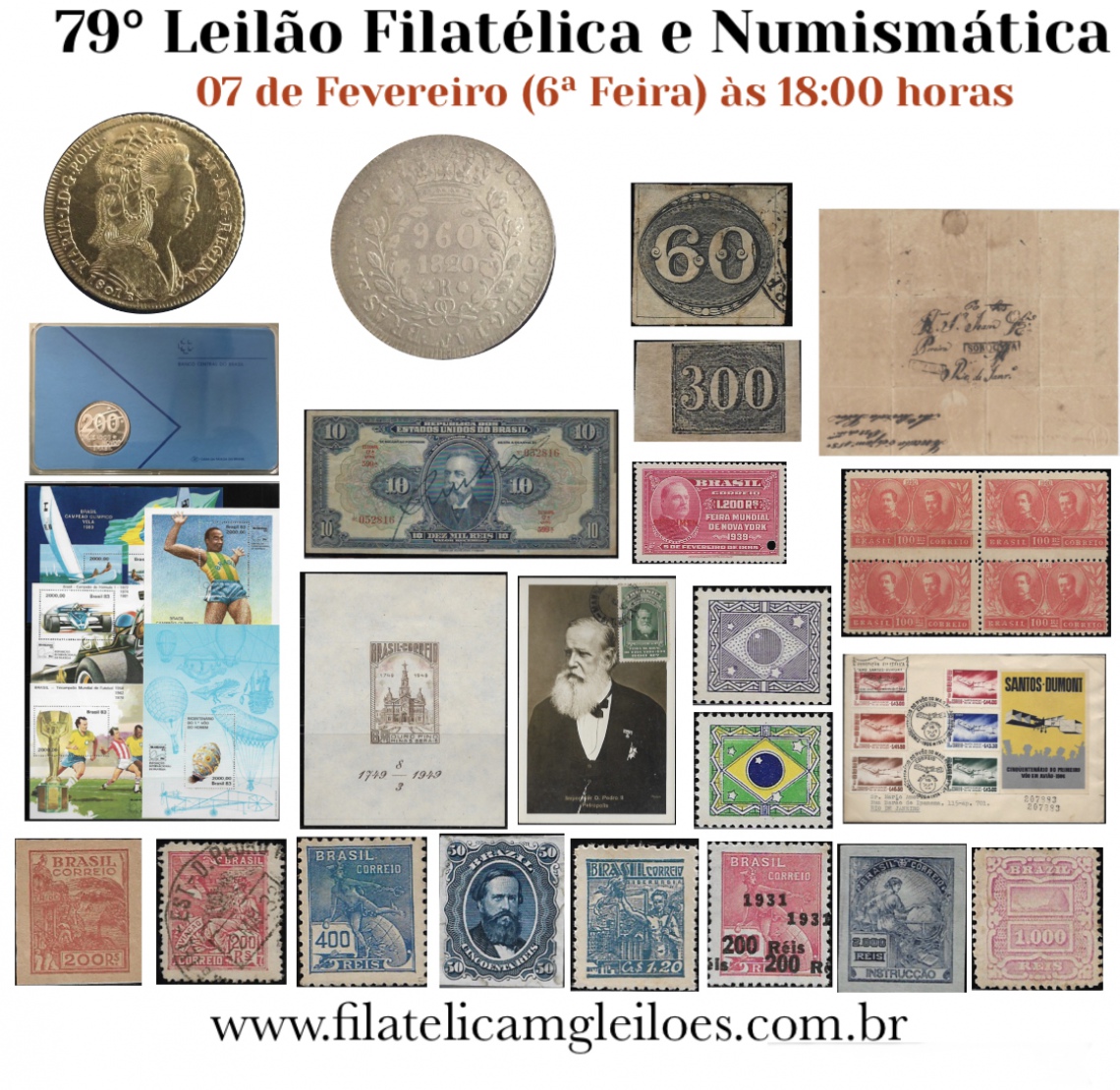 79º Leilão de Filatelia e Numismática