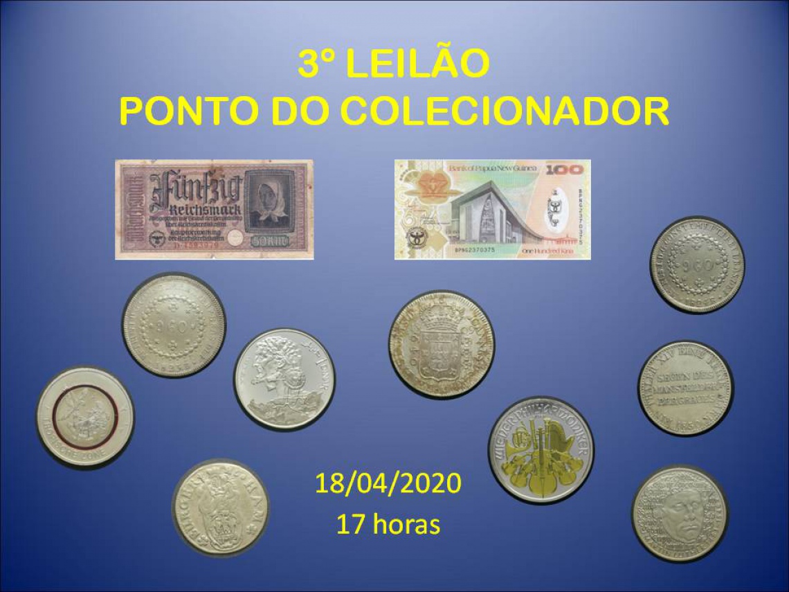 3º LEILÃO PONTO DO COLECIONADOR