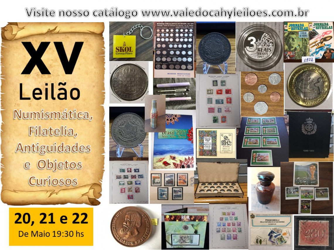15º Leilão de Numismática, Filatelia, Antiguidades e Objetos Curiosos