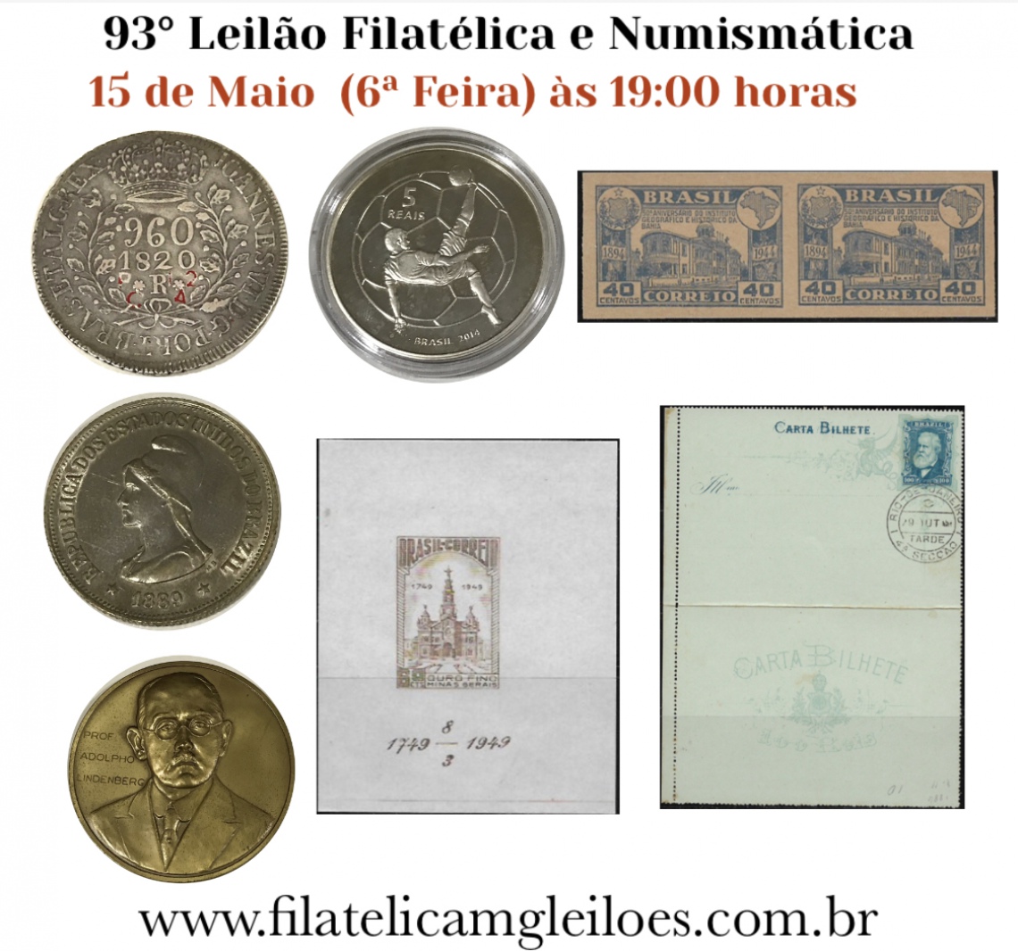 91º Leilão de Filatelia e Numismática