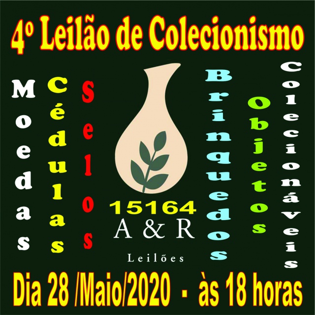 LEILÃO DE COLECIONISMO EM GERAL - PARA TODOS OS COLECIONADORES