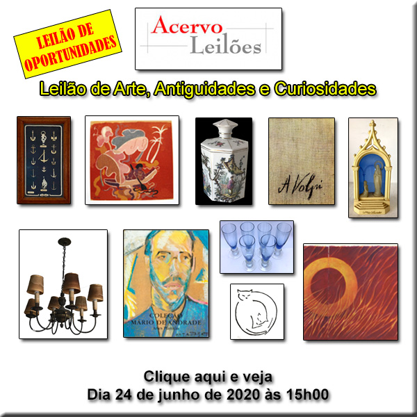 LEILÃO DE OPORTUNIDADES - ACERVO LEILÕES  - 24/06/2020 - 15h00