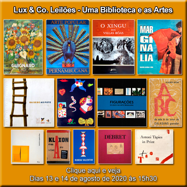 Lux & Co. Leilões - Uma Biblioteca e as Artes - 13 e 14/08/2020 - 15h30