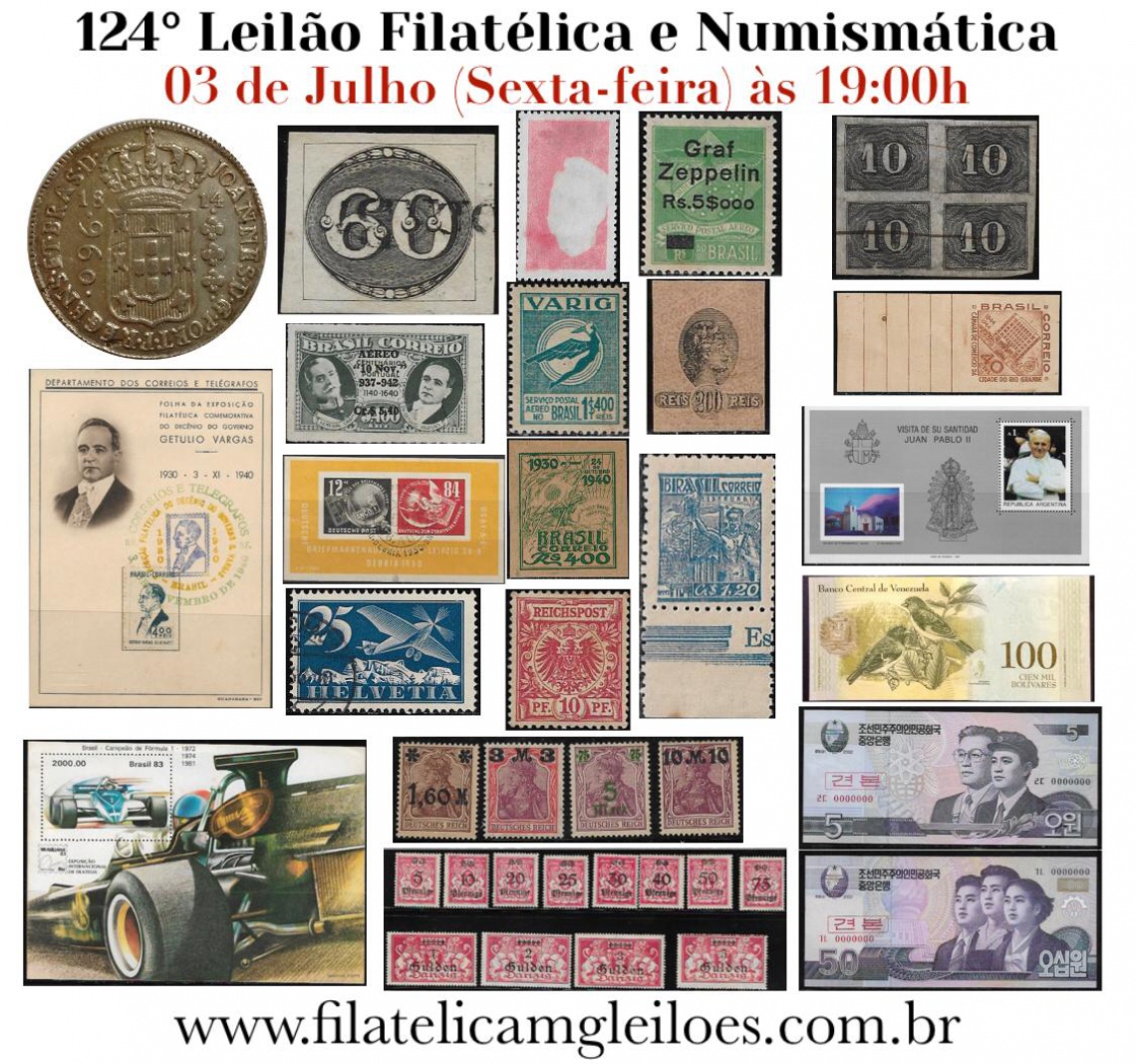 124º Leilão de Filatelia e Numismática