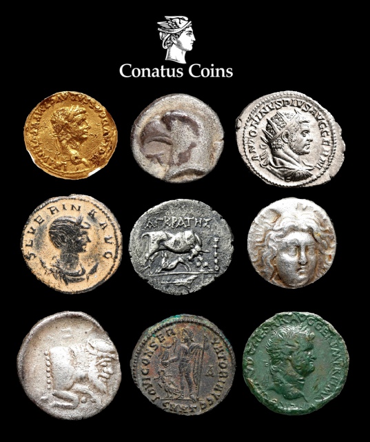 2º Leilão Conatus Coins de Moedas e Artefatos da Antiguidade Clássica (Gregos, Romanos e Bizantinos)