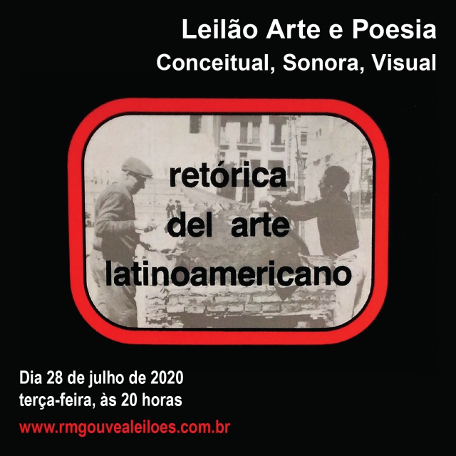 Leilão Arte e Poesia: Conceitual, Sonora, Visual - 28/7/2020 às 20 horas