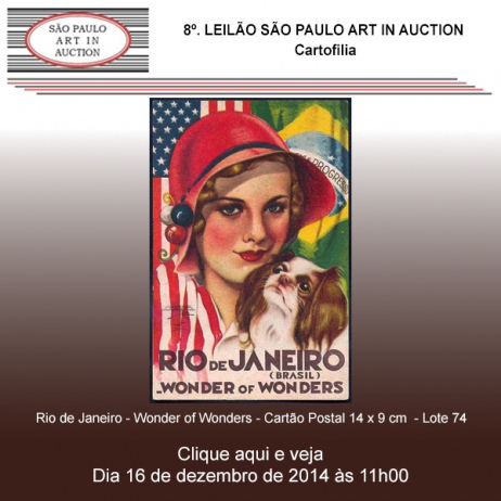 8º Leilão São Paulo Art in Auction - Cartofilia - 16/12/2014