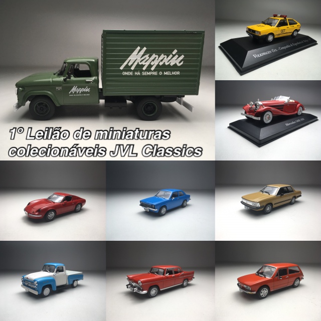 1º Leilão de Miniaturas colecionáveis automotivas JVL Classics