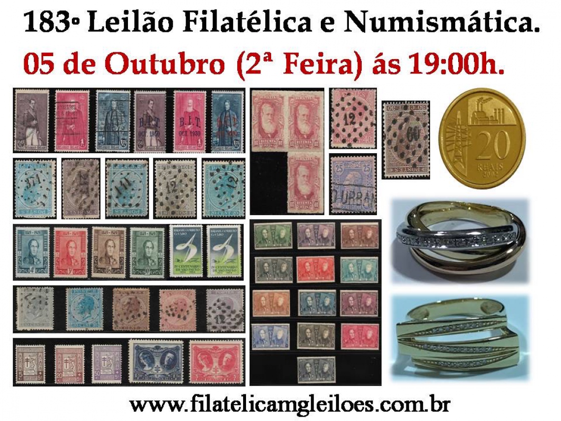 183º Leilão de Filatelia e Numismática
