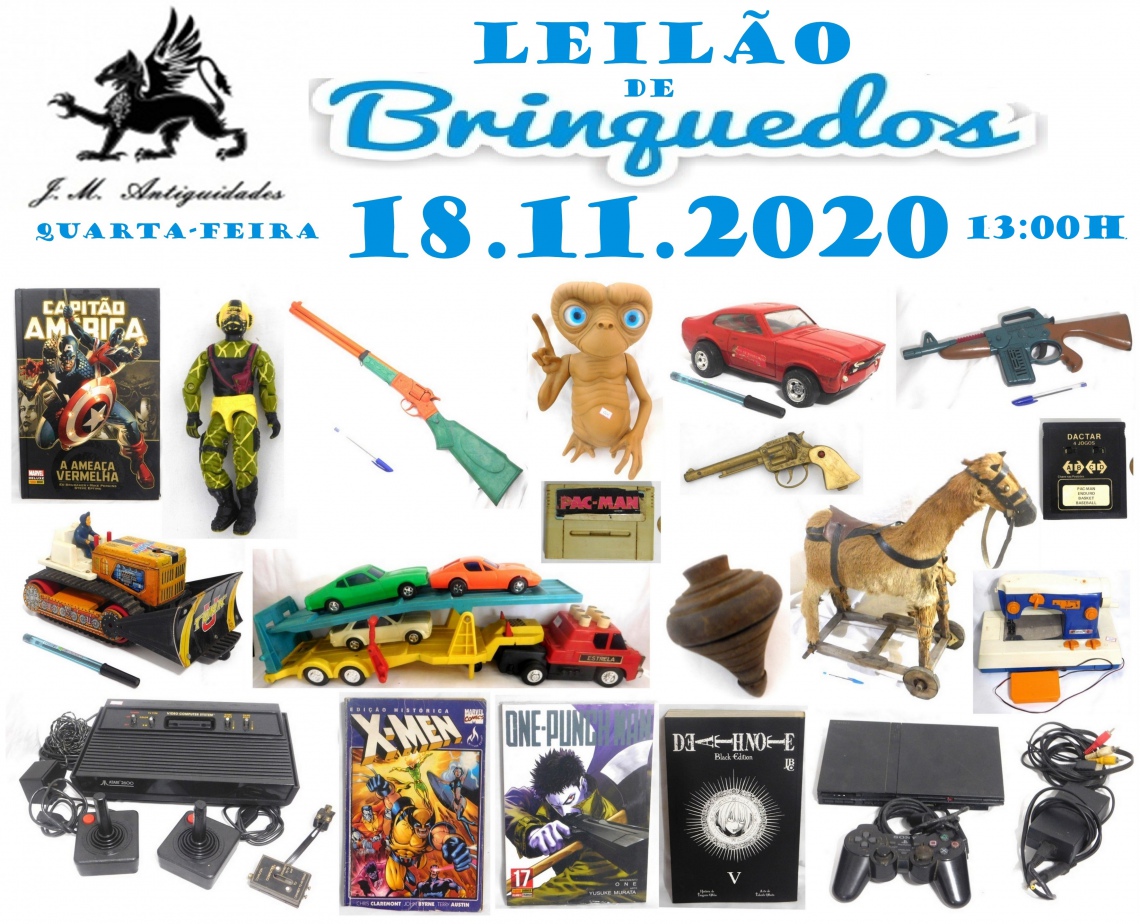 LEILÃO DE BRINQUEDOS JM ANTIGUIDADES