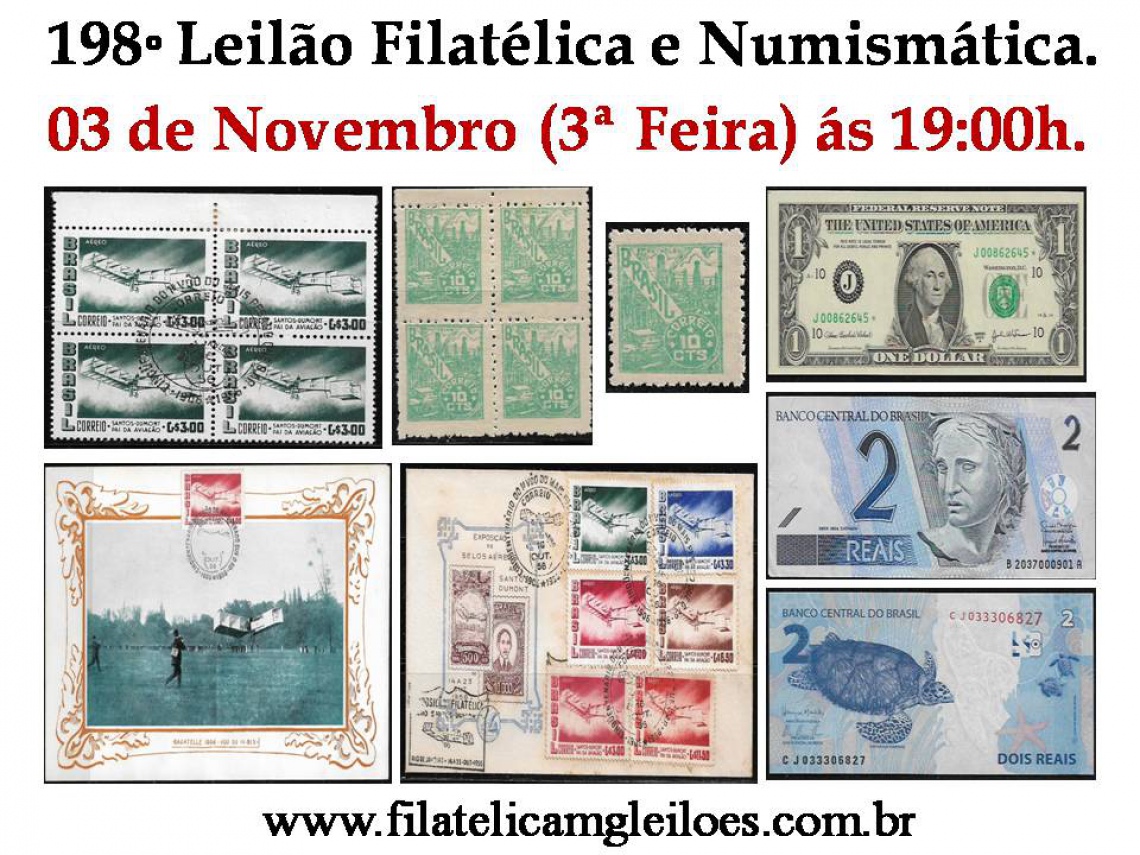 198º Leilão de Filatelia e Numismática