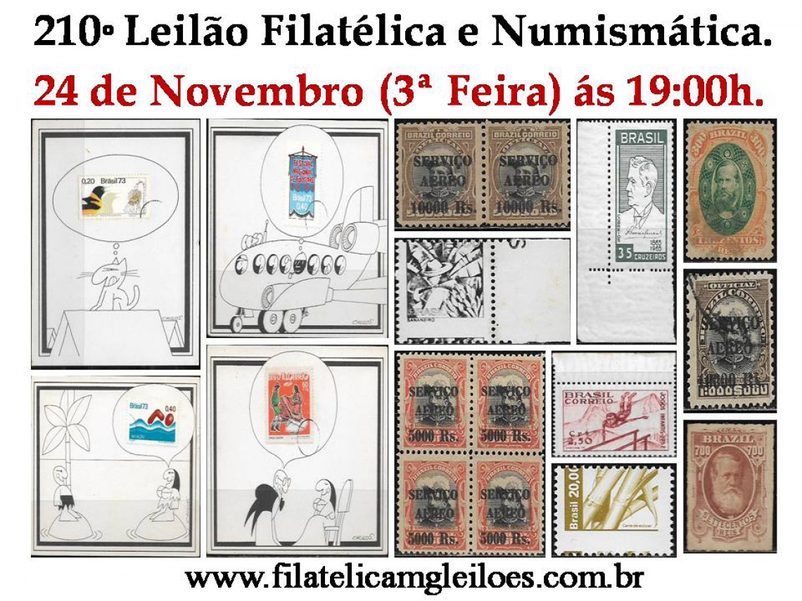 210º Leilão de Filatelia e Numismática