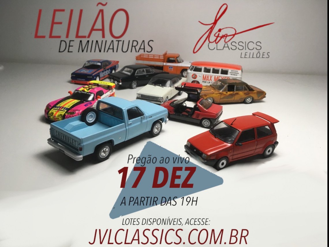 4º Leilão de miniaturas de carros colecionaveis JVL Classics