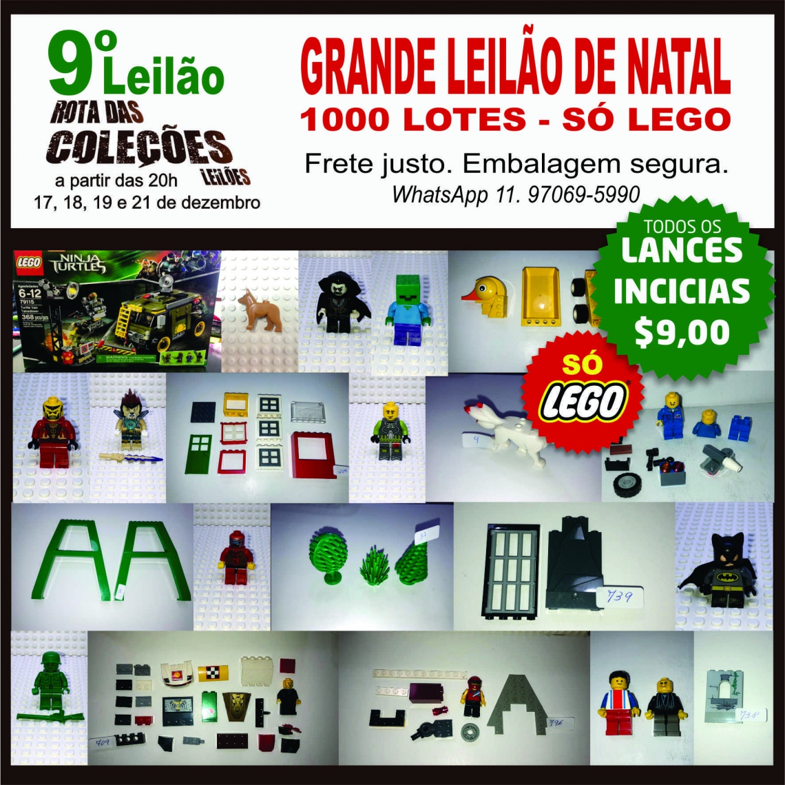 GRANDE LEILÃO LEGO - 1000 LOTES