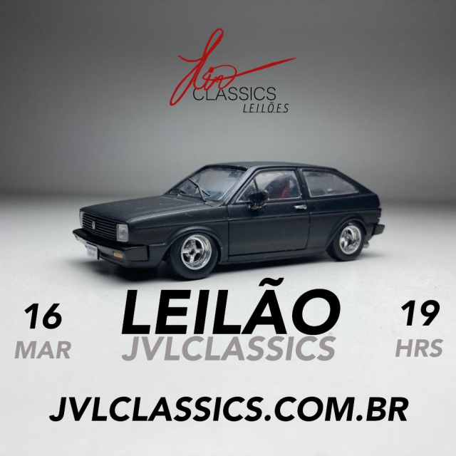 6º Leilão de miniaturas de carros colecionáveis JVL Classics