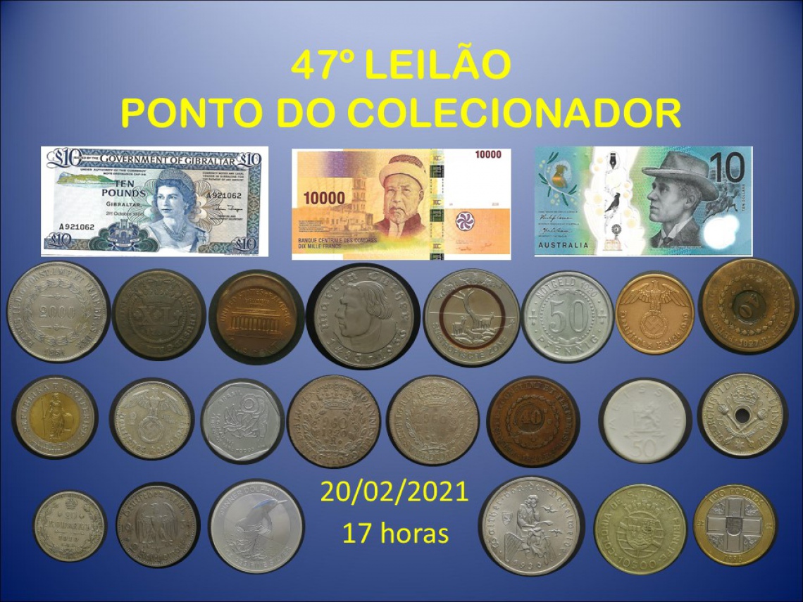 47º LEILÃO PONTO DO COLECIONADOR