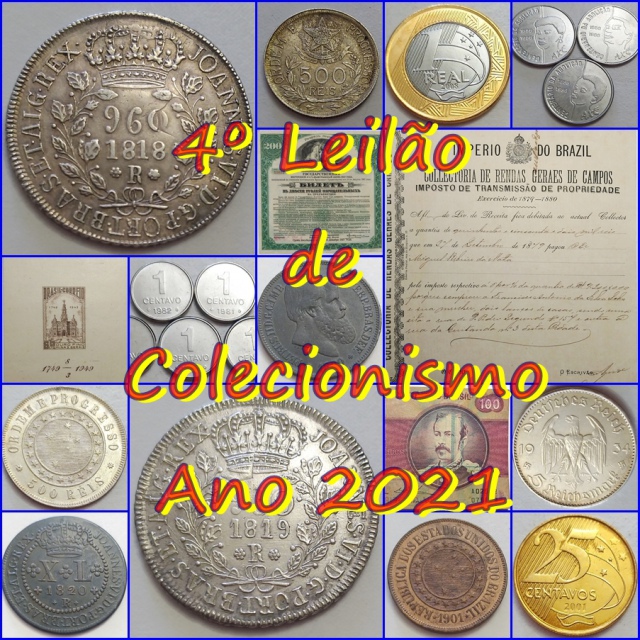 4º LEILÃO DE COLECIONISMO ANO 2021