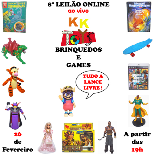 8º LEILÃO KK TOYS - BRINQUEDOS E GAMES
