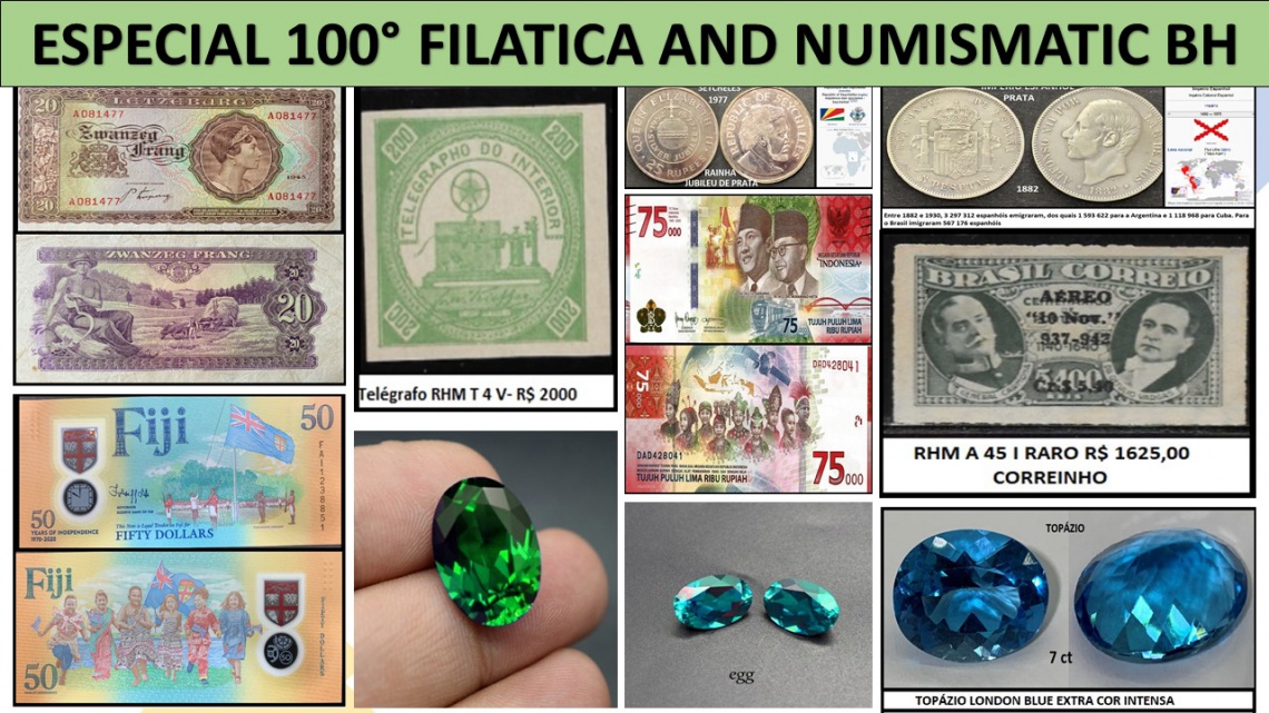 100º LEILÃO FILATICA AND NUMISMATIC BH