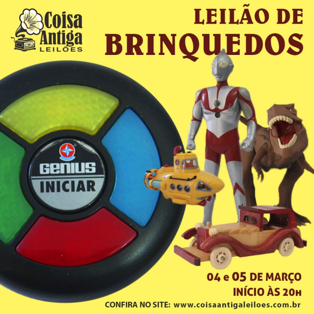 LEILÃO DE BRINQUEDOS DIVERSOS - COISA ANTIGA