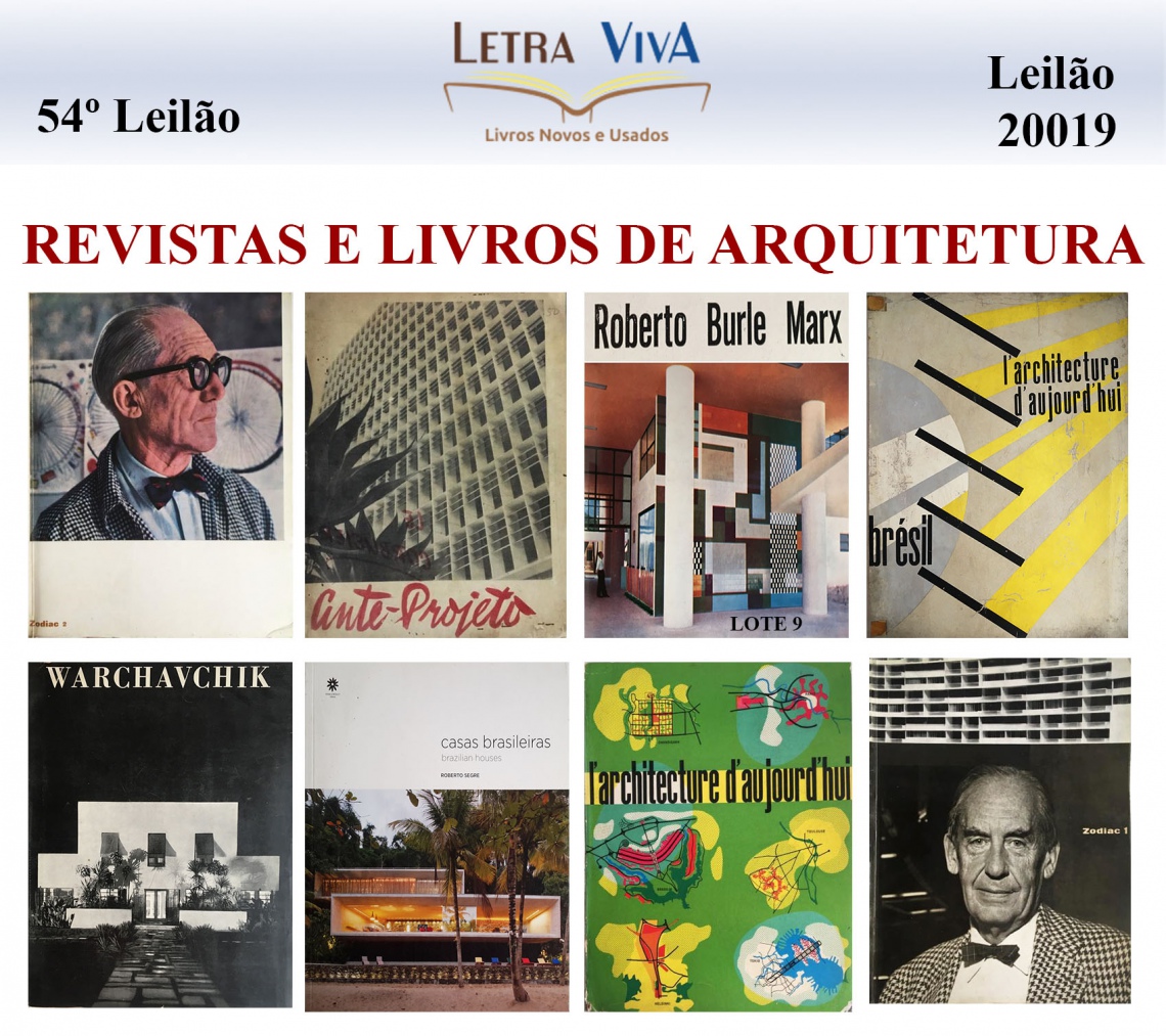 54 º LEILÃO LETRA VIVA - LEILÃO DE REVISTAS E LIVROS DE ARQUITETURA