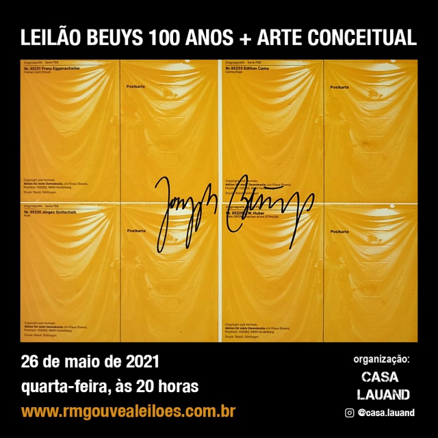 Lelão Beuys 100 Anos + Arte Conceitual - 26/05/21 às 20h