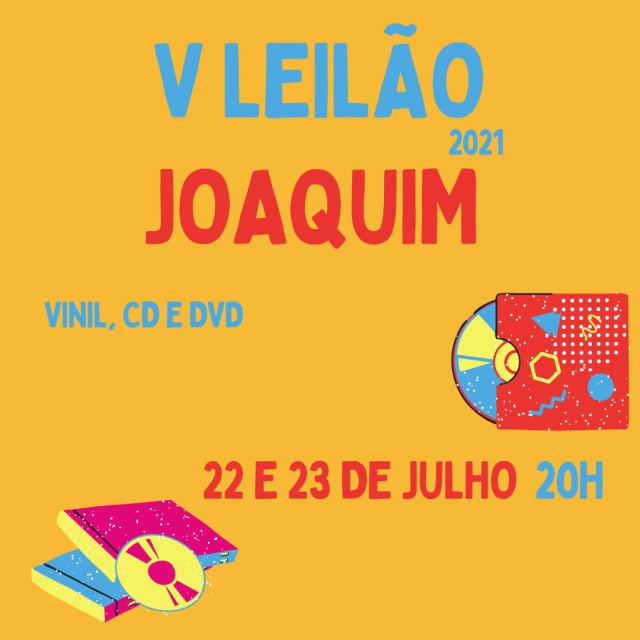 V LEILÃO JOAQUIM 2021 - VINIL, CDS E DVDS