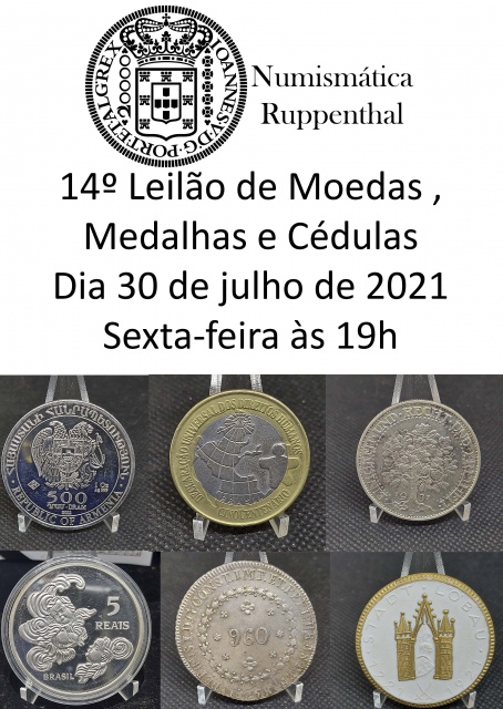 13º Leilão de Moedas , Medalhas e Cédulas - Numismática Ruppenthal