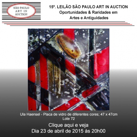15º. Leilão São Paulo Art in Auction - Oportunidades & Raridades - 23/04/2015