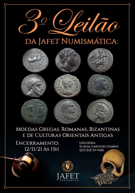 3º Leilão da Jafet Numismática - Moedas Clássicas Gregas, Romanas e Bizantinas