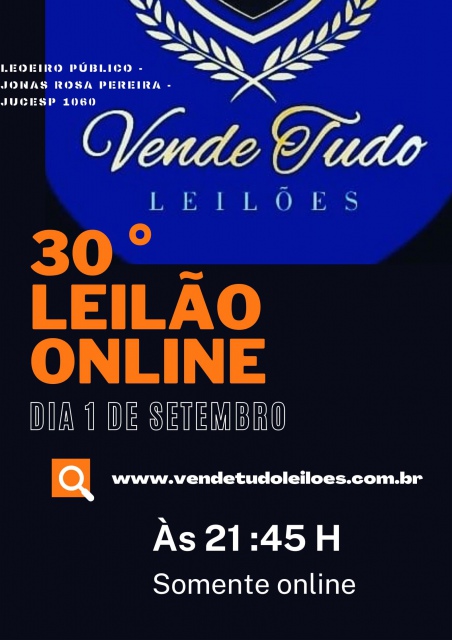 30º LEILÃO ONLINE  DE ARTE
