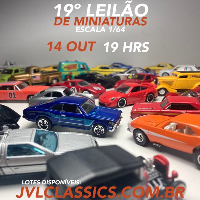 19º Leilão de Miniaturas de Carros Colecionáveis JVL Classics