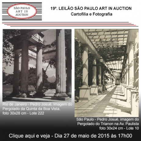 19º LEILÃO SÃO PAULO ART IN AUCTION - CARTOFILIA e FOTOGRAFIA - 27/05/2015