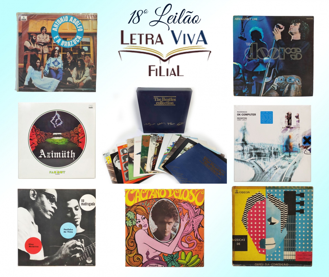 18º LEILÃO LETRA VIVA FILIAL - DISCOS DE VINIL - 100% LANCE LIVRE!