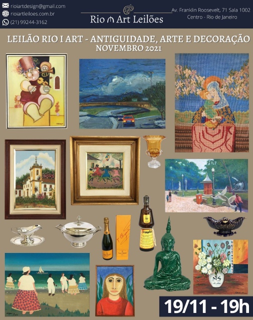 LEILÃO RIO I ART - ANTIGUIDADE, ARTE E DECORAÇÃO - NOVEMBRO 2021