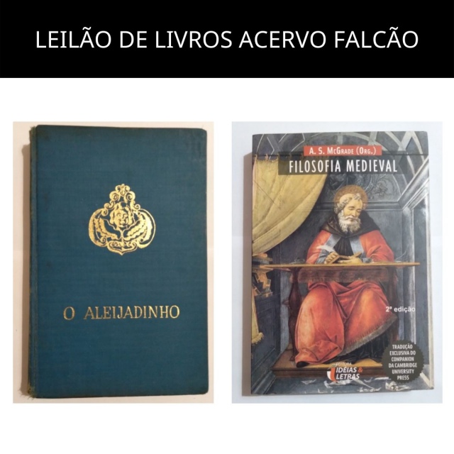 LEILÃO DE LIVROS DO ACERVO FALCÃO