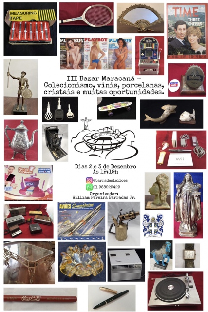 III Bazar Maracanã - Colecionismo, vinis, porcelanas, cristais e muitas oportunidades