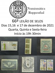 66º LEILÃO DE SELOS - NUMISMÁTICA RUPPENTHAL