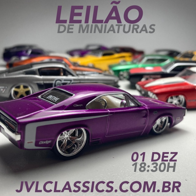 22º Leilão de Miniaturas de Carros Colecionáveis JVL Classics